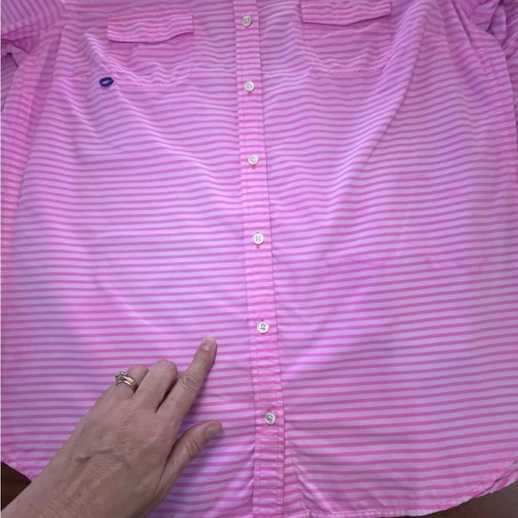 Vineyard Vines Pink Striped Button Down Shirt - Picture 9 of 9